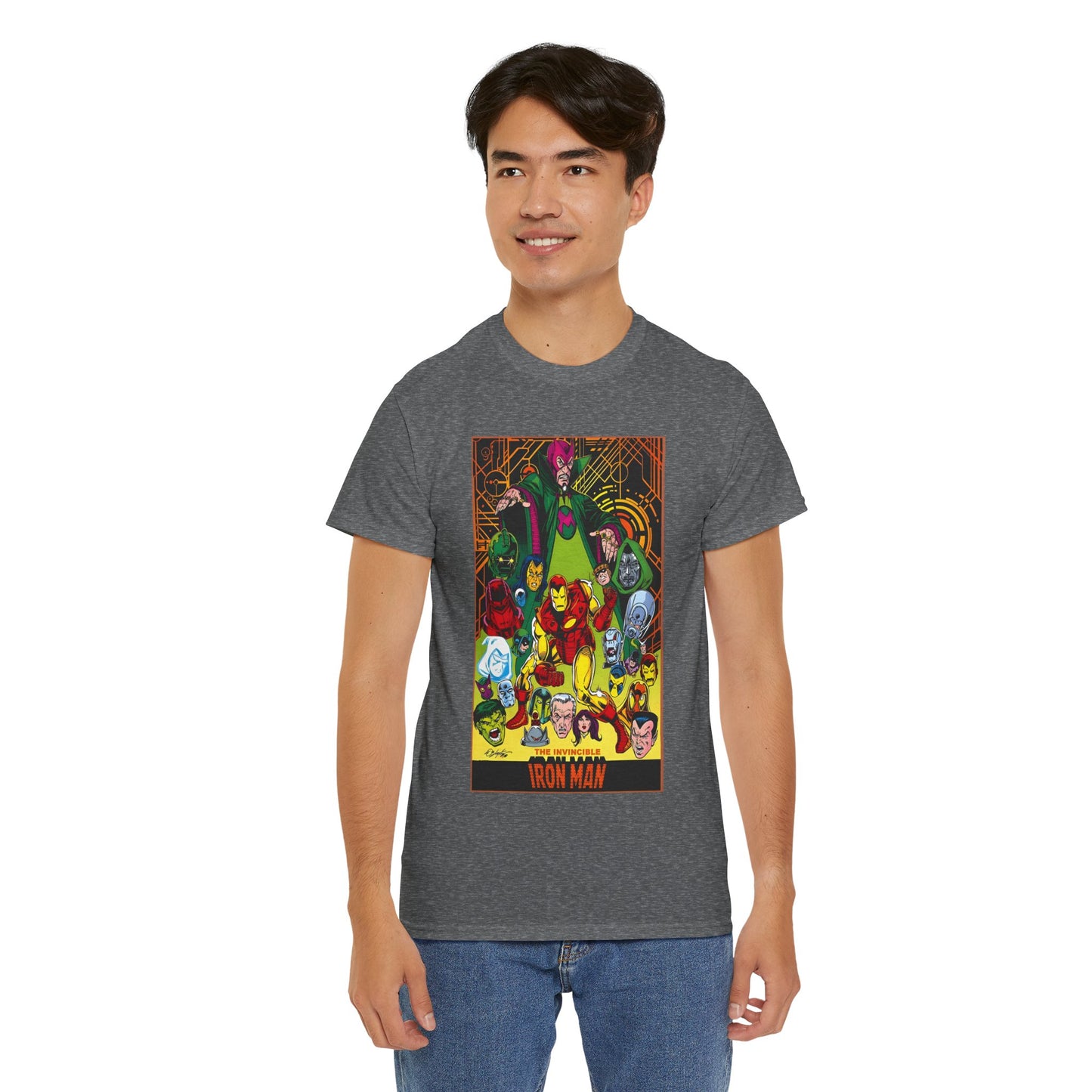 Iron Man T-Shirt - Bob Layton Art - Tony Stark - Ultron, Doctor Doom, The Mandarin, The Beetle - Marvel Comics