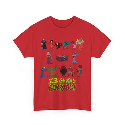 13 Ghosts of Scooby-Doo T-Shirt - Hanna-Barbera Saturday Morning Cartoon - Chest of Demons - Maldor, Queen Morbidia, Reflector Specter