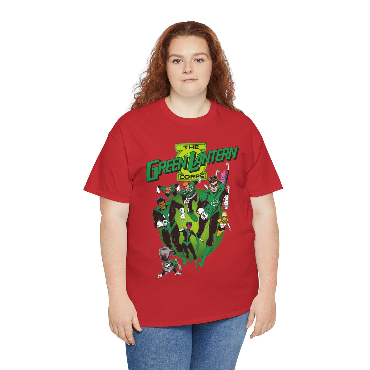Green Lantern Corps T-Shirt - Joe Staton Art - Hal Jordan, John Stewart, Arisia, Kilowog, Katma Tui - DC Comics