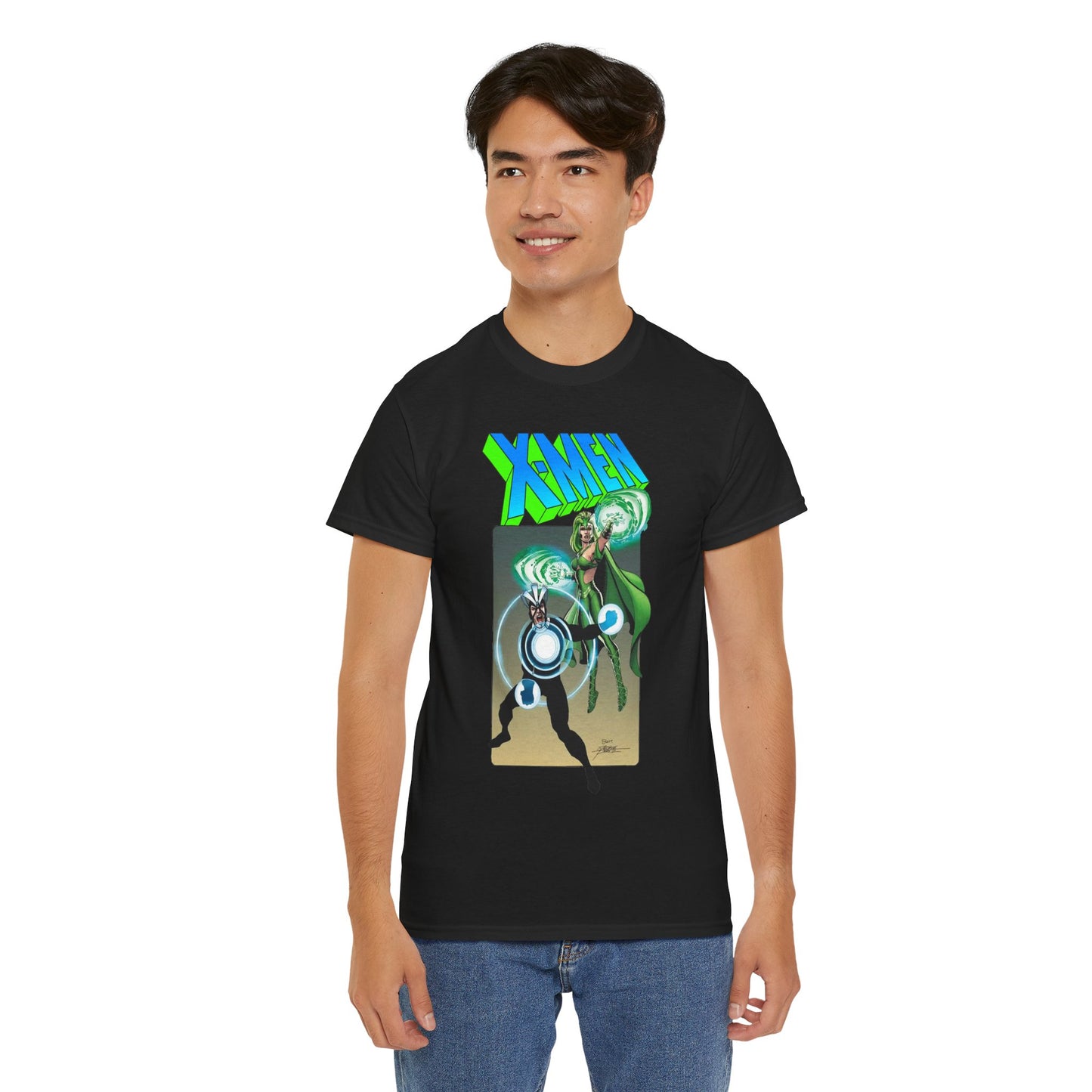 Havok & Polaris T-Shirt - George Perez Art - Uncanny X-Men Members - Marvel Comics Mutants