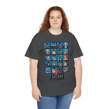 Batman T-Shirt - Animated Series - Harley Quinn, Batgirl, Joker, Bane, Robin, Two-Face, Catwoman, Riddler - Classic TV Cartoon Series