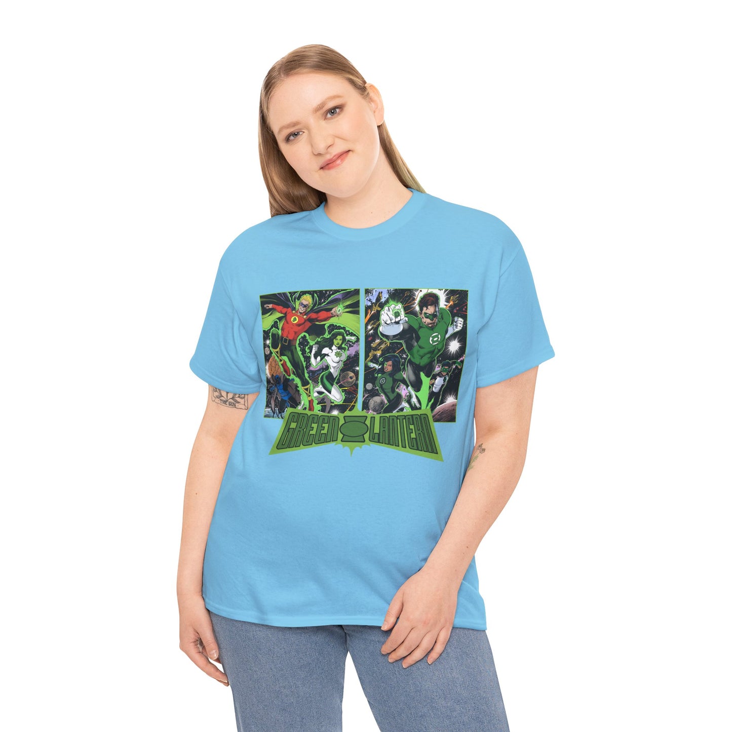 Green Lantern T-Shirt - Alan Scott, Jade, Obsidian, Hal Jordan, Jessica Cruz, Kyle Rayner - The Corps - DC Comics