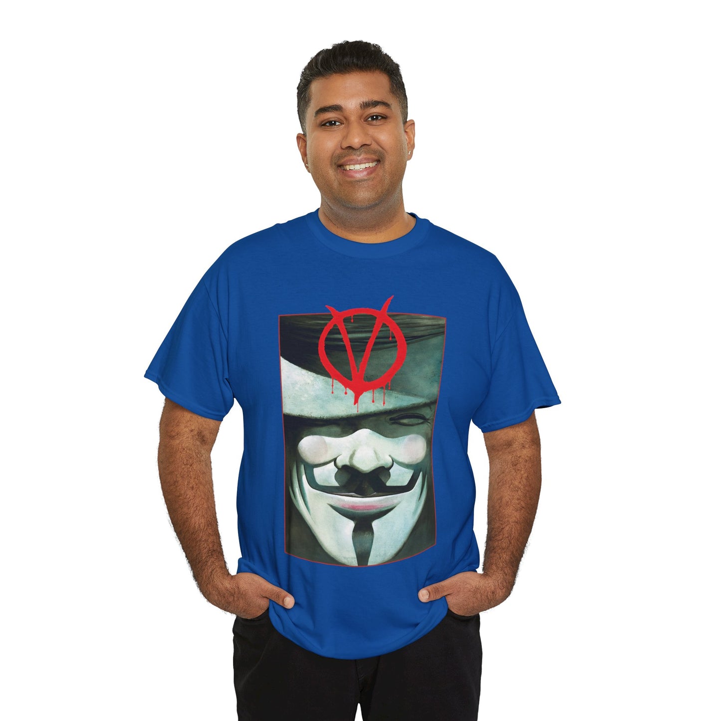 V For Vendetta T-Shirt - David Lloyd Art - Guy Fawkes Mask - DC Comics