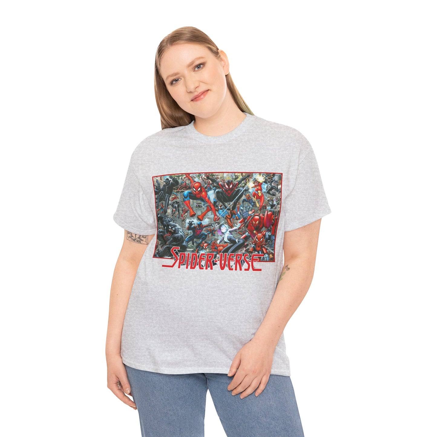 Spider-Verse T-Shirt - Arthur Adams Art - Spider-Man, Venom, Spider-Man 2099, Miles Morales, Spider-Woman - Marvel Comics