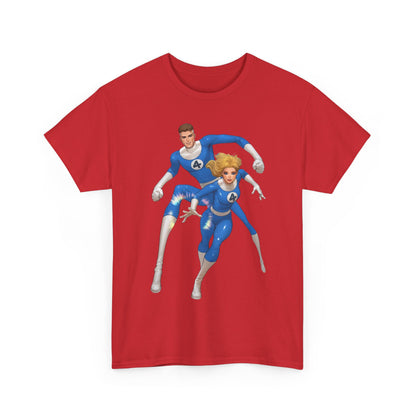 Mr. Fantastic & Invisible Woman T-Shirt - David Nakayama Art - Fantastic Four - Marvel Comics
