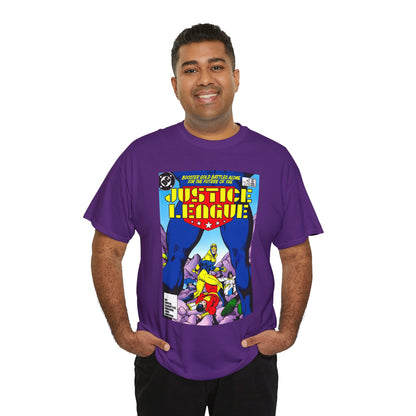 Justice League T-Shirt - Kevin Maguire Art - Booster Gold - DC Comics