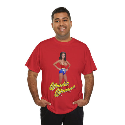 Wonder Woman T-Shirt - Lynda Carter - Popular 1970s CBS TV Show - DC Comics Character - Diana Prince, Paradise Island
