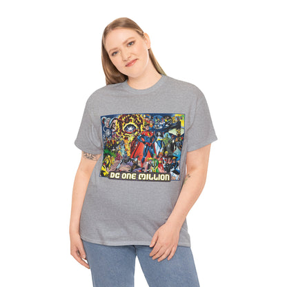 DC One Million T-Shirt - Phil Jimenez Art - Future Versions of Superman, Batman, Wonder Woman, Green Lantern, Flash - DC Comics