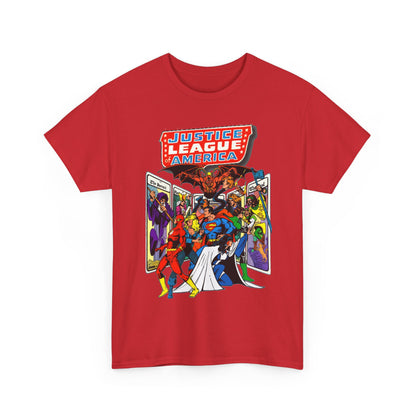 Justice League of America T-Shirt - George Perez Art - Vs Tarot Gang - DC Comics
