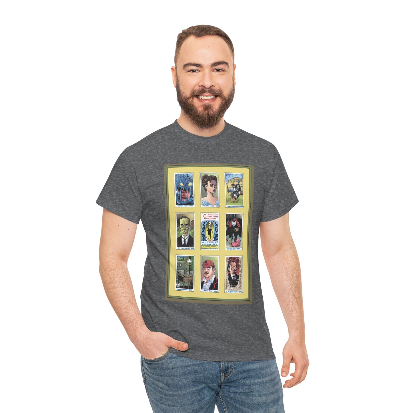 League of Extraordinary Gentlemen T-Shirt - Kevin O'Neill Art - Mina Murray, Captain Nemo, Allan Quatermain, Jekyll & Hyde - Alan Moore Story