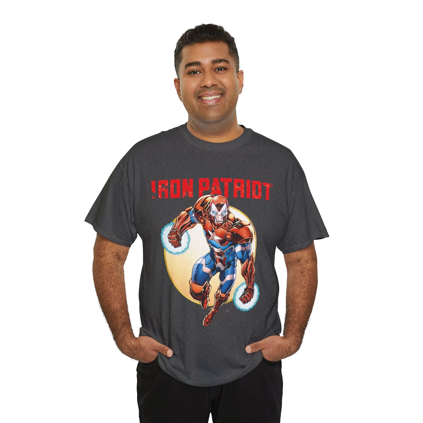 Iron Patriot T-Shirt - Todd Nauck Art - Avengers Member - Marvel Comics