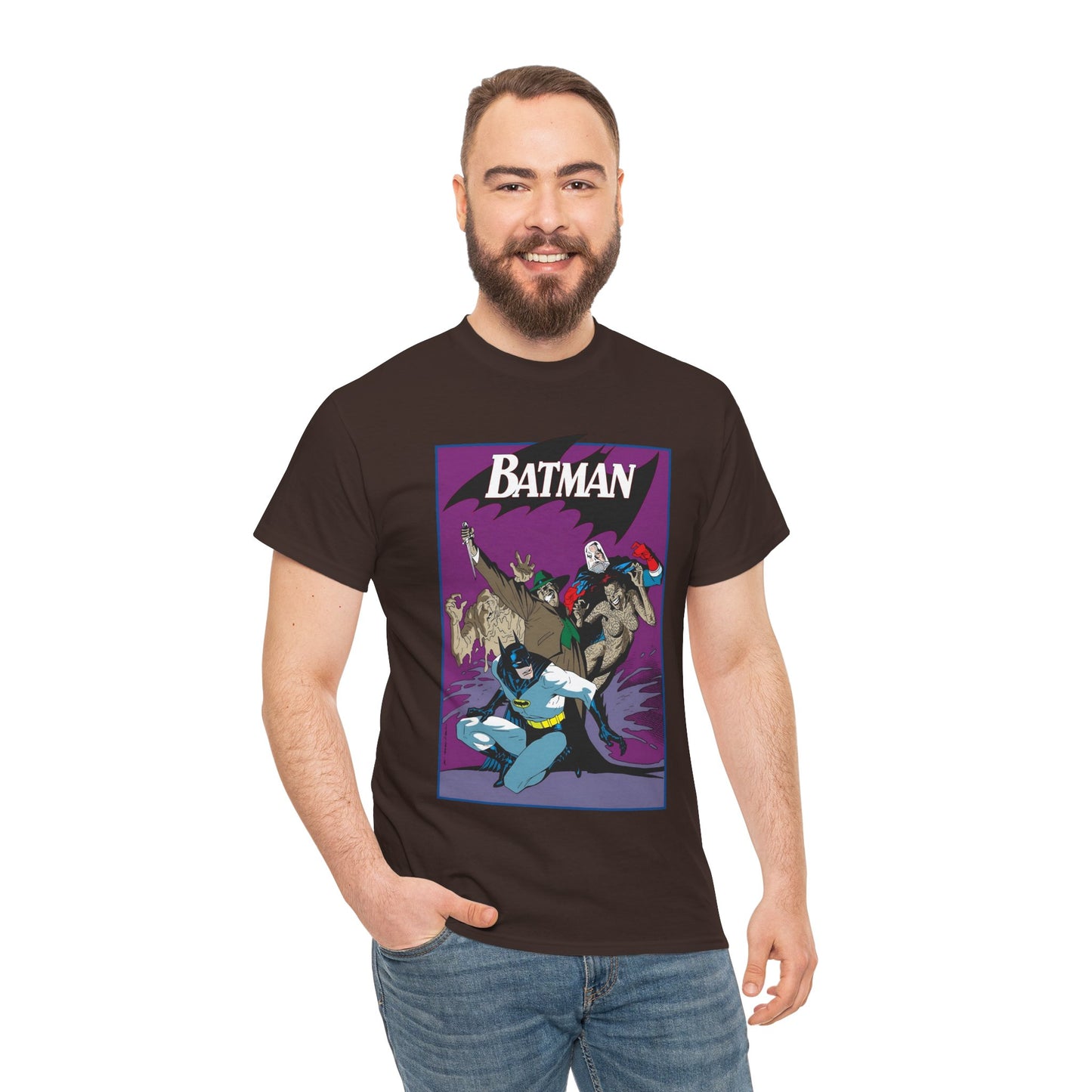 Batman & Clayface T-Shirt - Kevin Nowlan Art - Gotham, Bruce Wayne - DC Comics