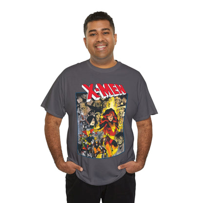 Uncanny X-Men T-Shirt - Arthur Adams Art - Dark Phoenix: From the Ashes Story - Storm, Cyclops, Wolverine, Rogue, Colossus, Nightcrawler - Marvel Comics