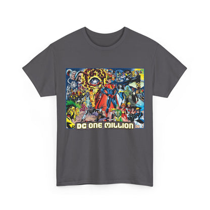 DC One Million T-Shirt - Phil Jimenez Art - Future Versions of Superman, Batman, Wonder Woman, Green Lantern, Flash - DC Comics