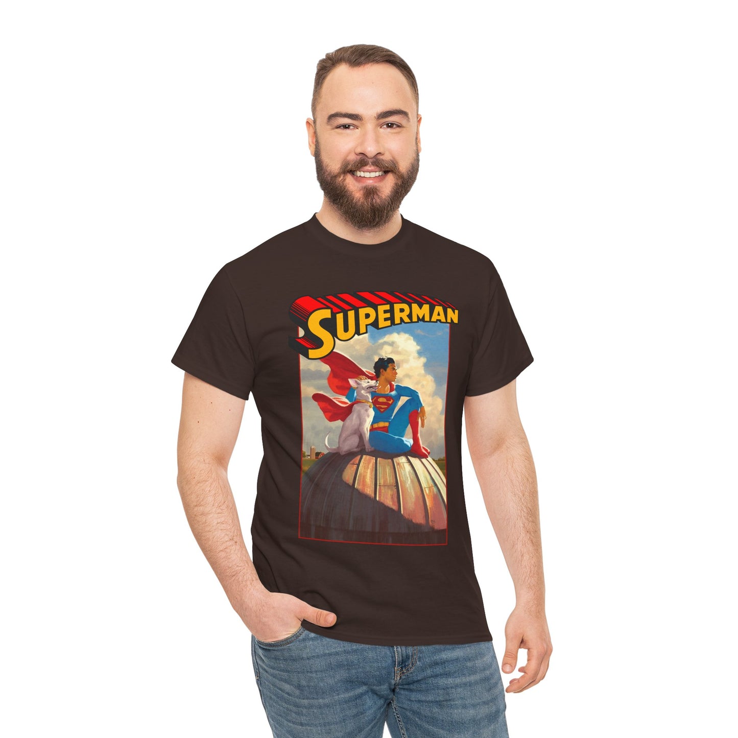 Superman & Krypto T-Shirt - 2025 Movie - Superdog from Krypton - Man of Steel, Smallville - DC Comics