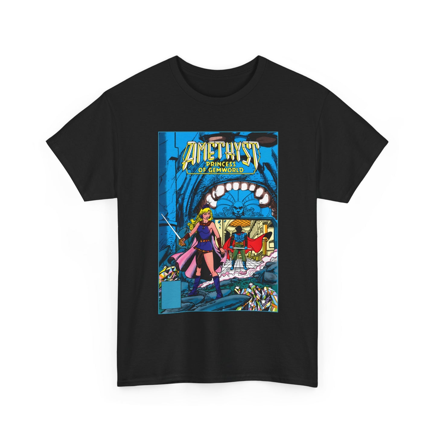 Amethyst, Princess of Gemworld T-Shirt - George Perez & Ernie Colon Art - The Last Battle Vs Dark Opal - DC Comics