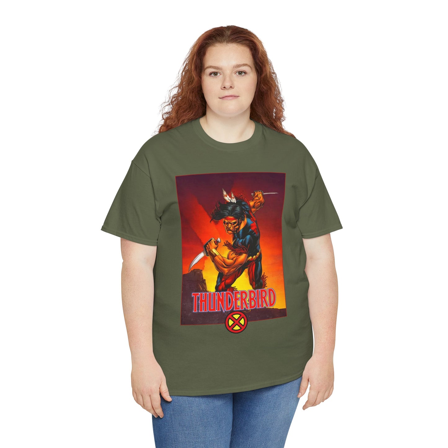 Thunderbird T-Shirt - John Proudstar, Original X-Men Member - Apache Native American - Marvel Comics