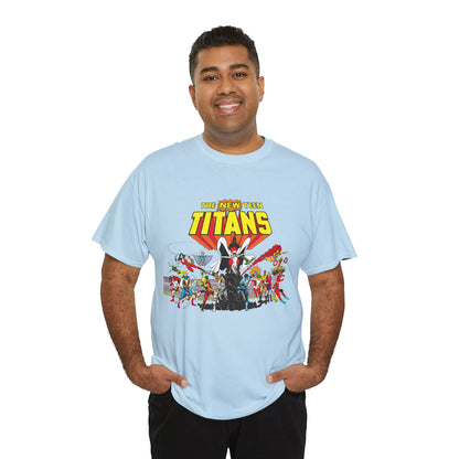New Teen Titans T-Shirt - George Perez Art - Nightwing, Starfire, Cyborg, Speedy, Bumblebee, Hawk, Dove, Speedy, Wonder Girl, Terra, Lilith - DC Comics