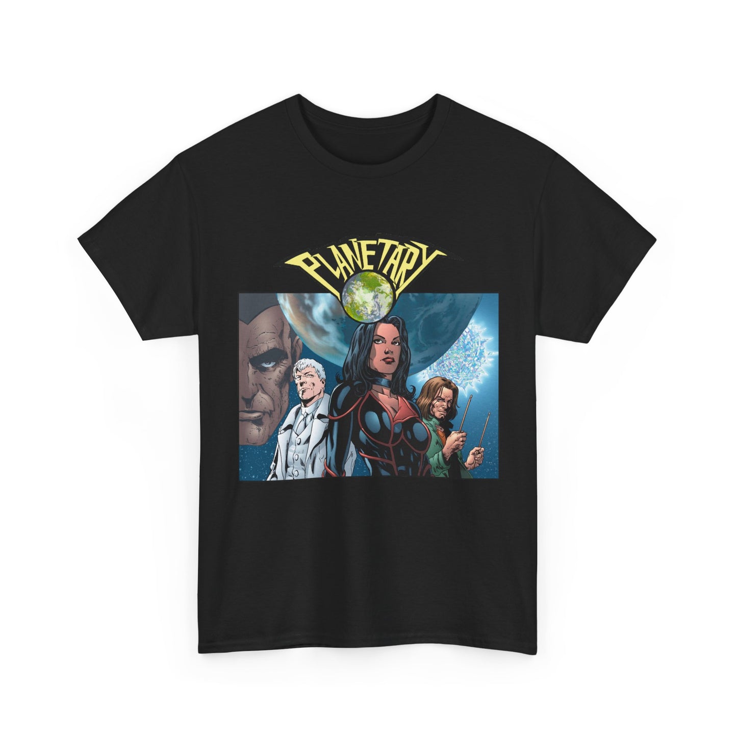 Planetary T-Shirt - Phil Jimenez Art - The Drummer, Jakita Wagner & Elijah Snow - DC Comics/Wildstorm - Ellis Story