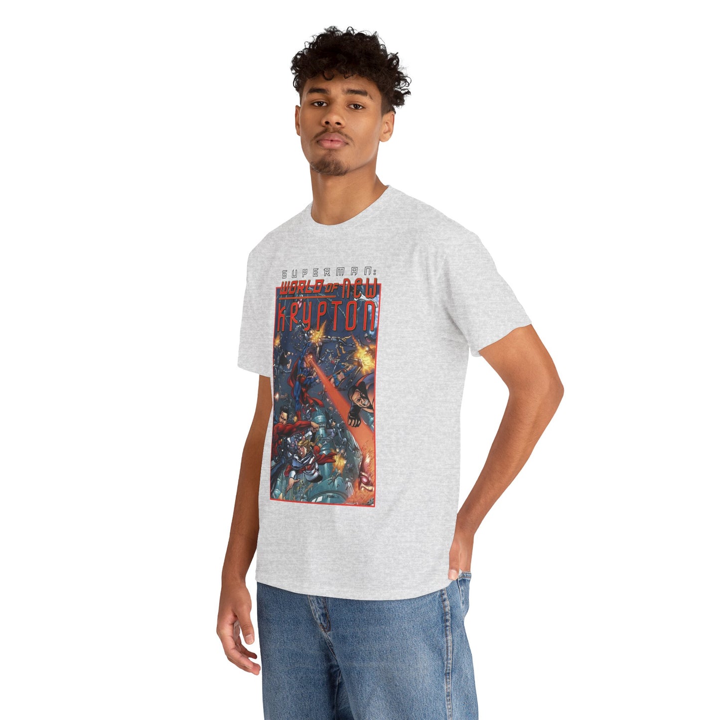 Superman: World of Krypton T-Shirt - George Perez Art - Superboy, Supergirl, Mon-El - DC Comics