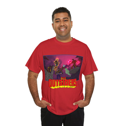 Outsiders T-Shirt - Batman: Brave & Bold Series - Halo, Geo-Force, Black Lightning, Katana, Metamorpho - DC Comics