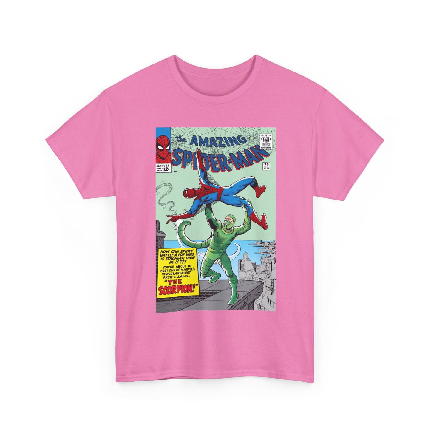 Amazing Spider-Man T-Shirt - Steve Ditko Art - Vs The Scorpion - Marvel Comics