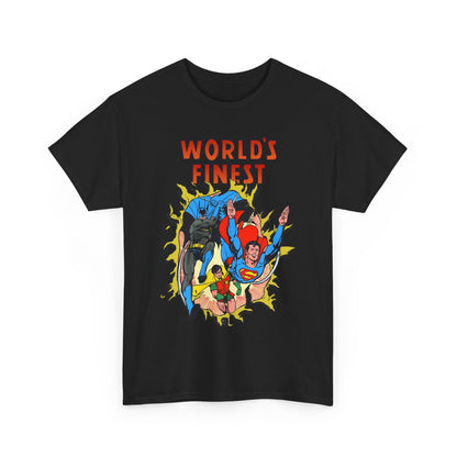 World's Finest T-Shirt - George Perez Art - Superman, Batman, Robin - DC Comics