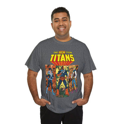 New Teen Titans T-Shirt - George Perez Art - Judas Contract - Nightwing, Jericho, Deathstroke, Changeling. Starfire - DC Comics