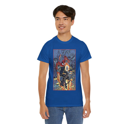 Amazing Spider-Man & Ghost Rider T-Shirt - Erik Larsen Art - Sinister Six - Marvel Comics