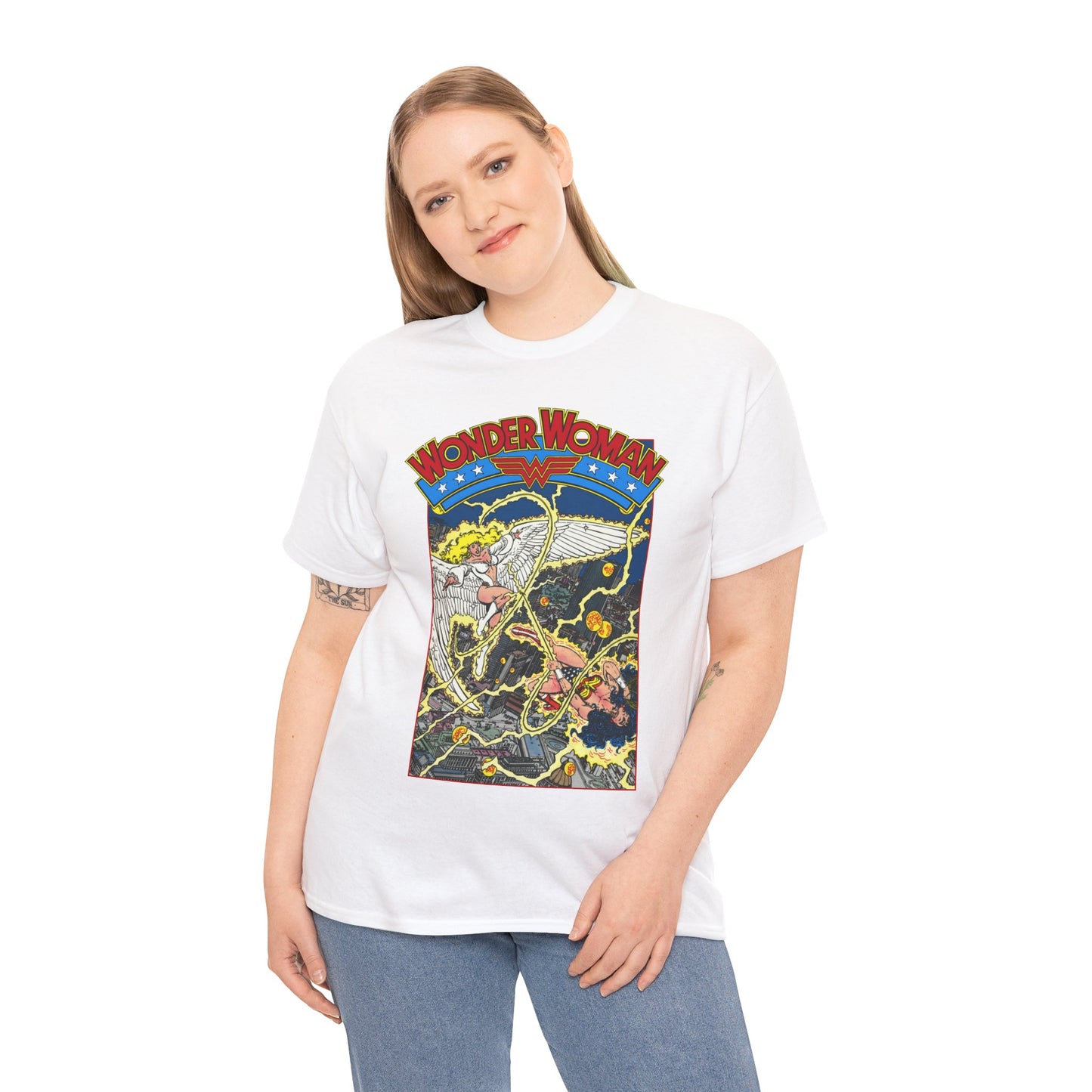 Wonder Woman T-Shirt - George Perez Art - Vs Silver Swan - DC Comics