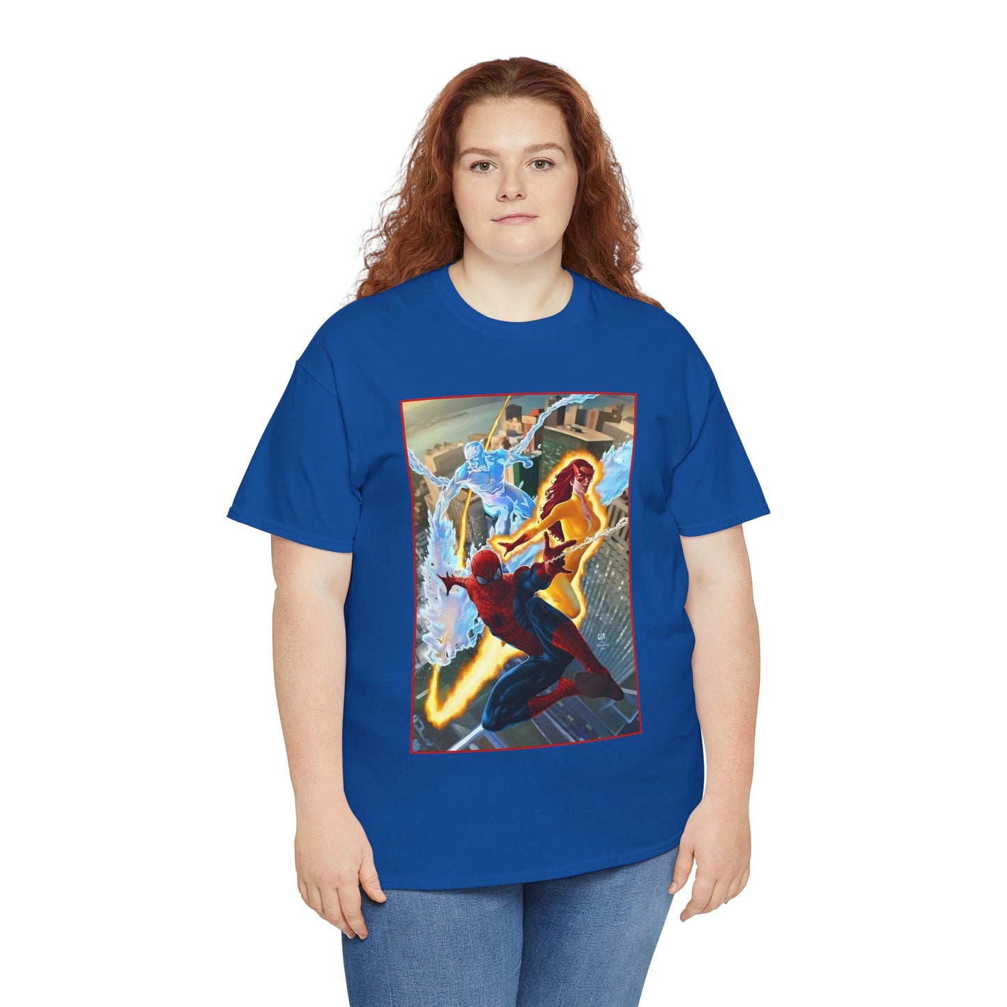 Spider-Man & His Amazing Friends T-Shirt - Firestar, Iceman - Marvel Comics