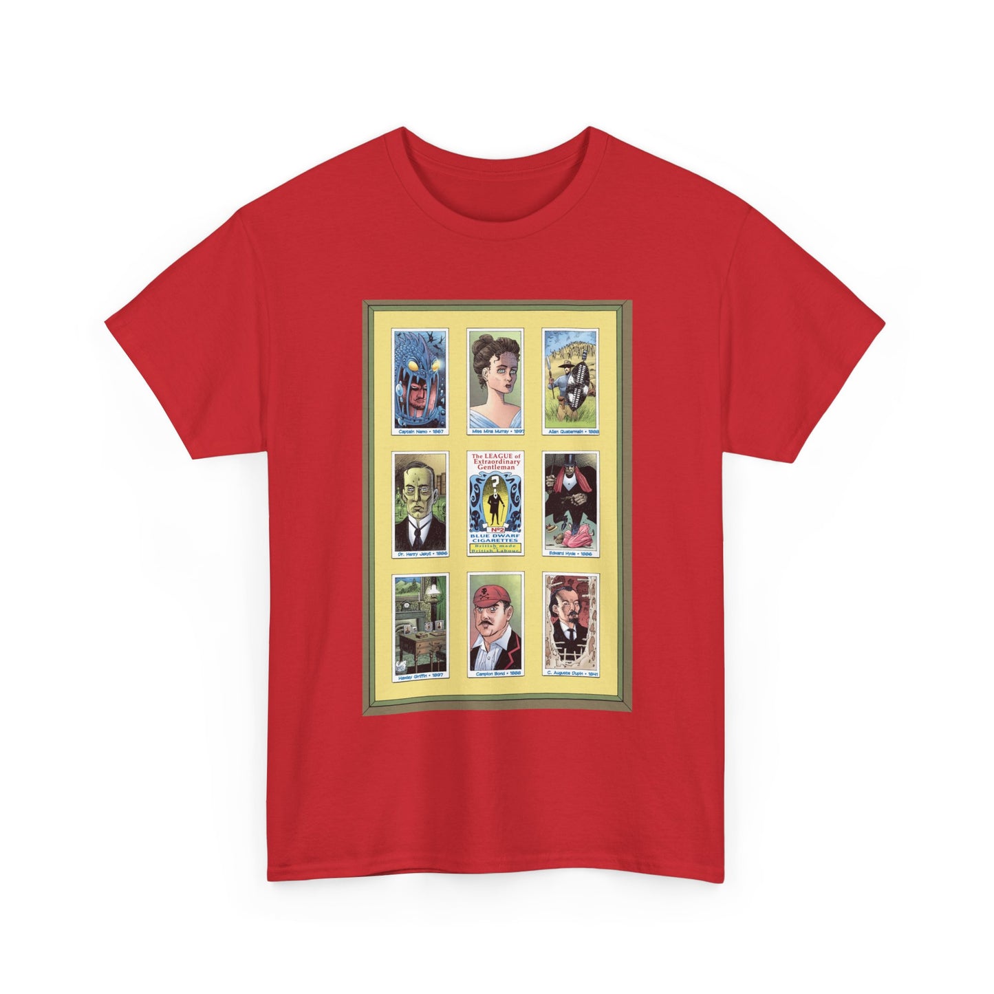 League of Extraordinary Gentlemen T-Shirt - Kevin O'Neill Art - Mina Murray, Captain Nemo, Allan Quatermain, Jekyll & Hyde - Alan Moore Story