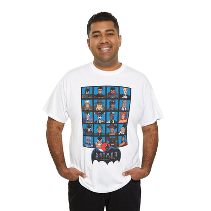 Batman T-Shirt - Animated Series - Harley Quinn, Batgirl, Joker, Bane, Robin, Two-Face, Catwoman, Riddler - Classic TV Cartoon Series
