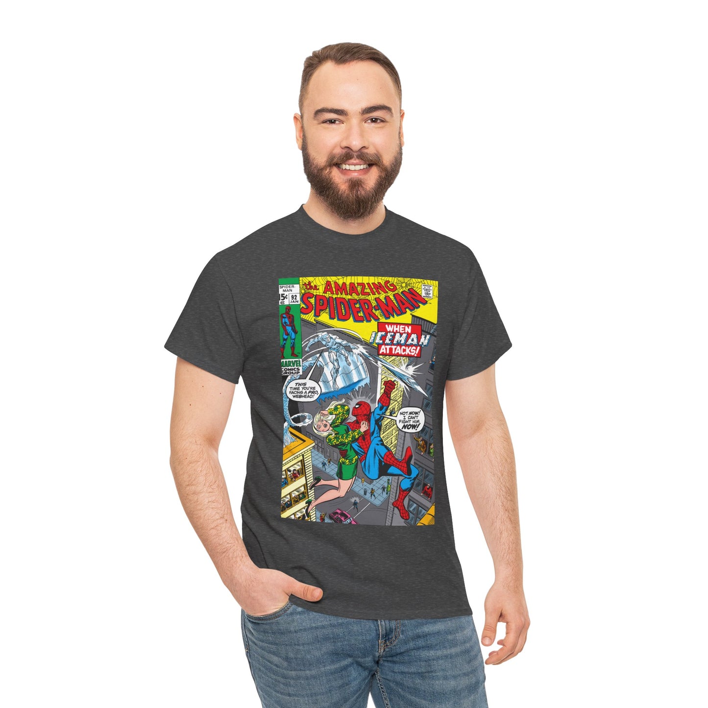 Amazing Spider-Man #92 T-Shirt - Iceman, Gwen Stacy - Marvel Comics