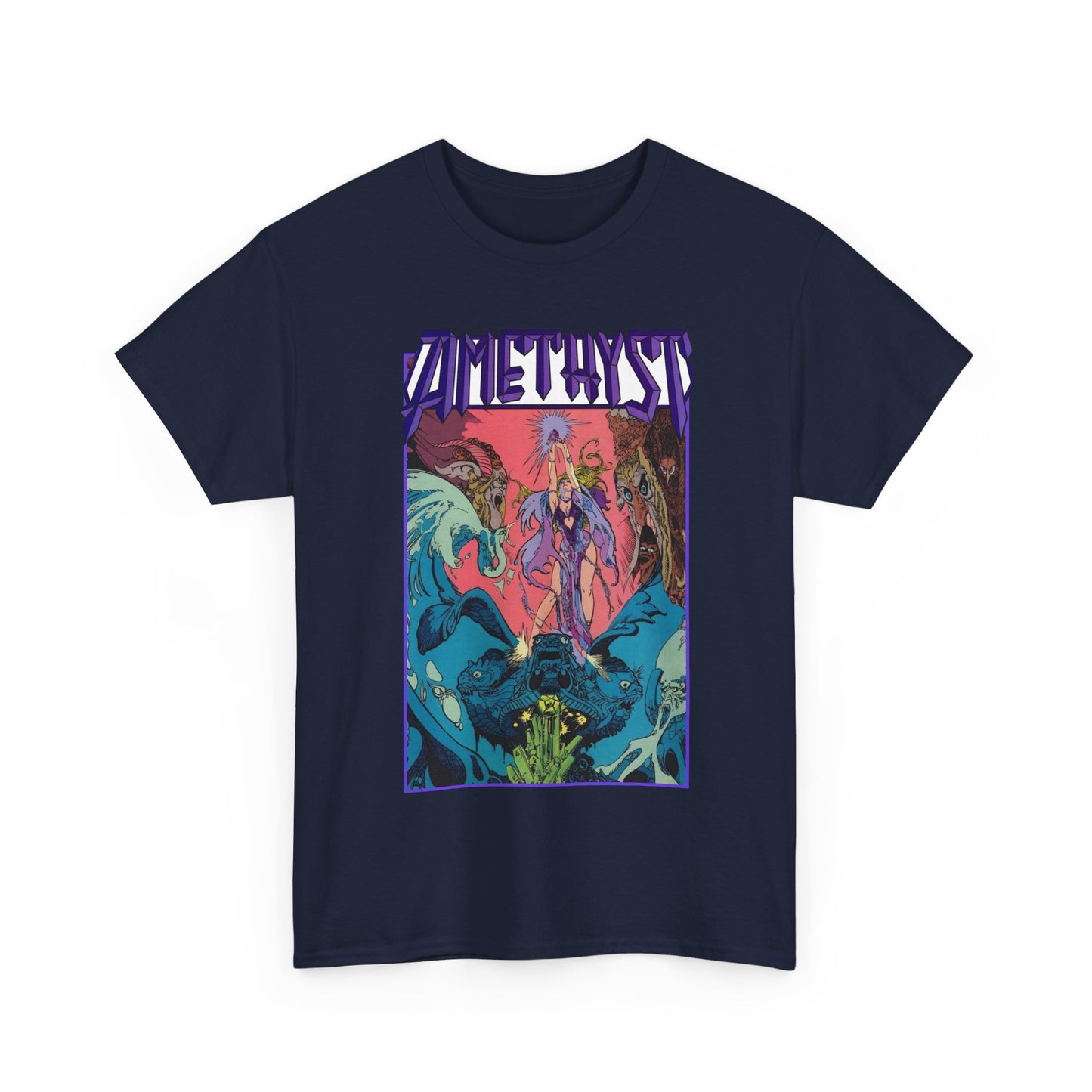 Amethyst T-Shirt - Esteban Maroto Art - Princess of Gemworld - 1980s Series - DC Comics