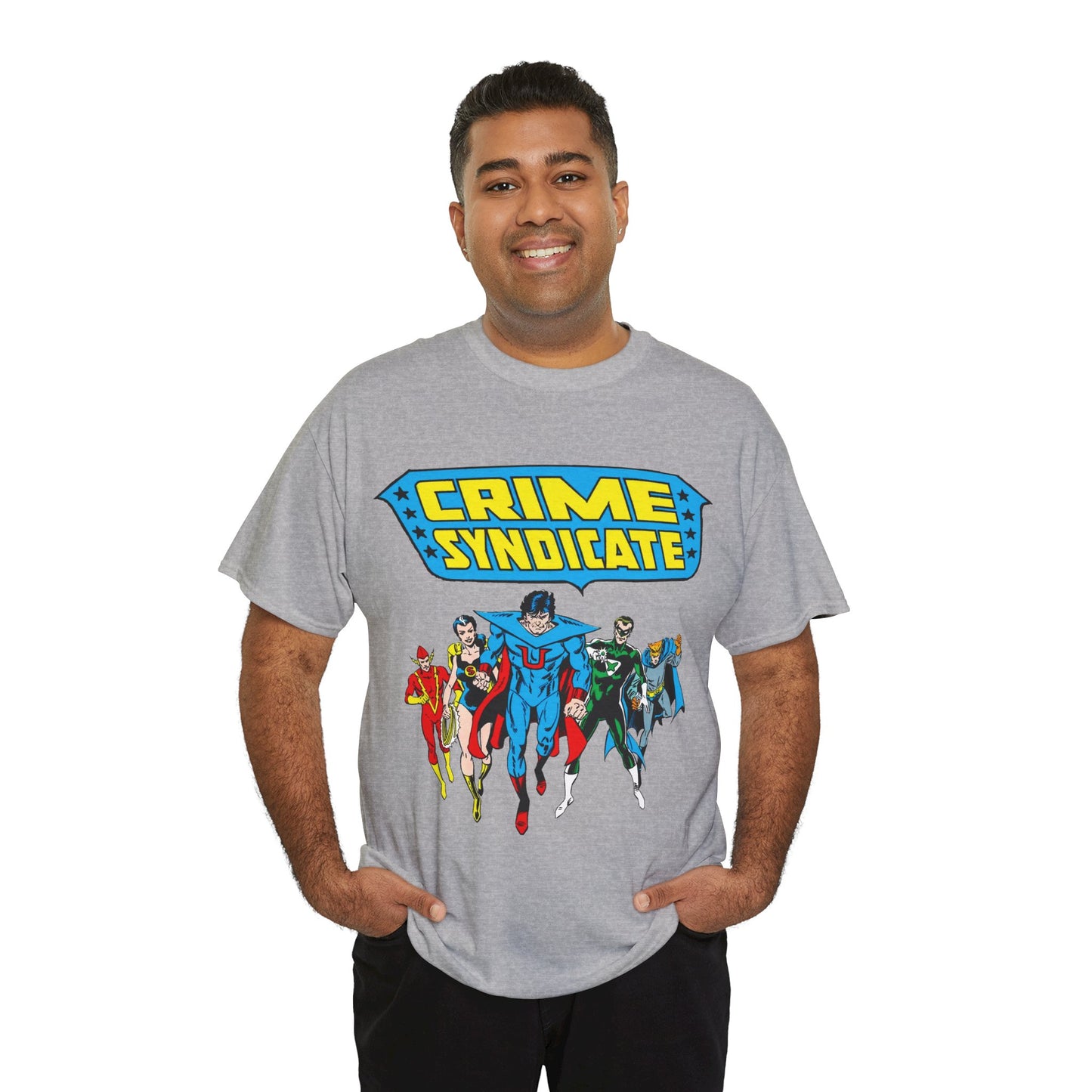 Crime Syndicate T-Shirt - Ultraman, Owlman, Superwoman, Power Ring, Johnny Quick - Earth 3 Justice League Villains - DC Comics