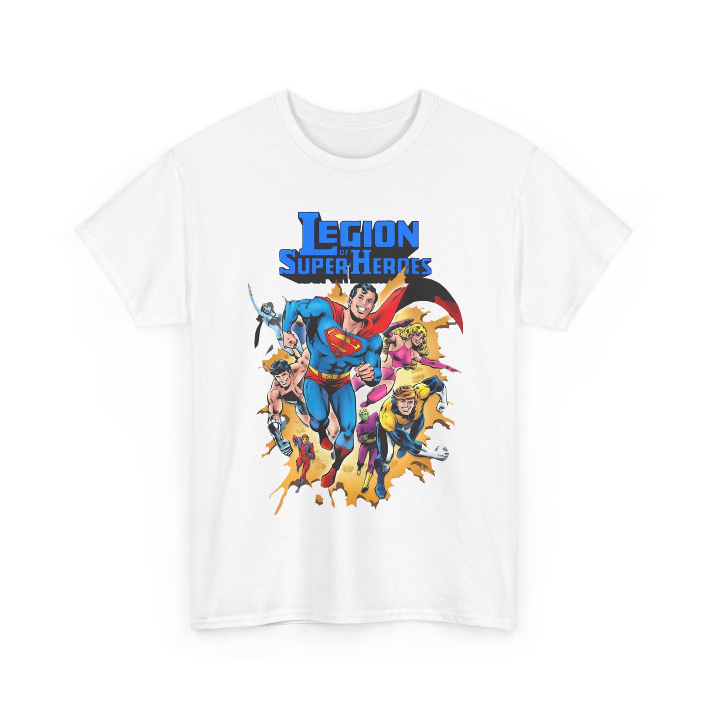 Superboy & Legion of Super-Heroes T-Shirt - Joe Staton Art - DC Comics