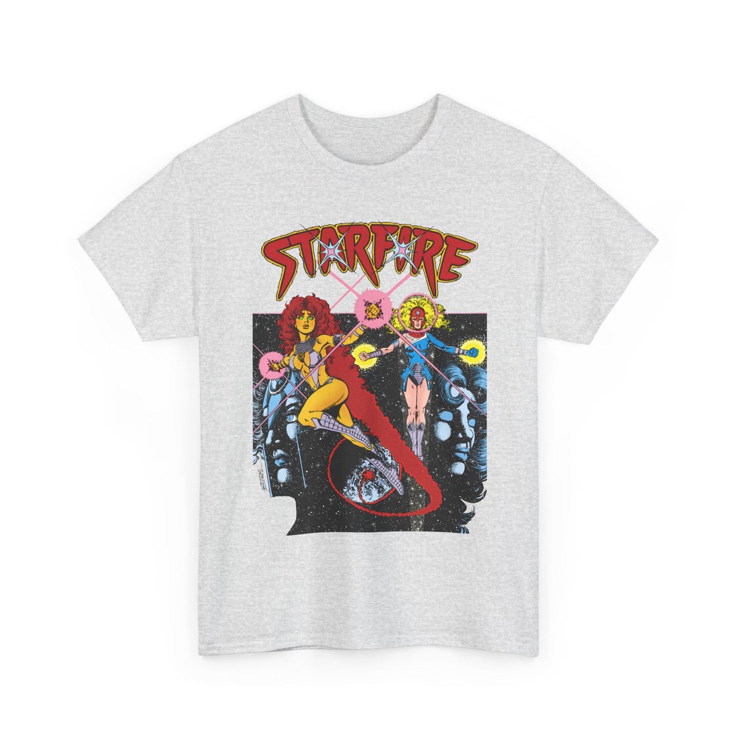 Starfire & Harbinger T-Shirt - George Perez Art - Teen Titans Spotlight #19 Cover - DC Comics