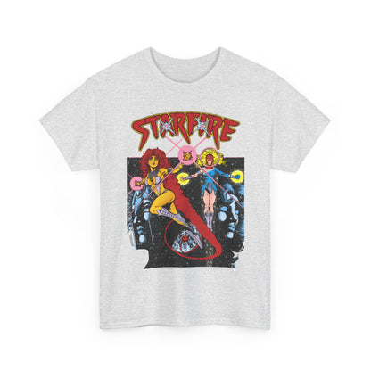 Starfire & Harbinger T-Shirt - George Perez Art - Teen Titans Spotlight #19 Cover - DC Comics