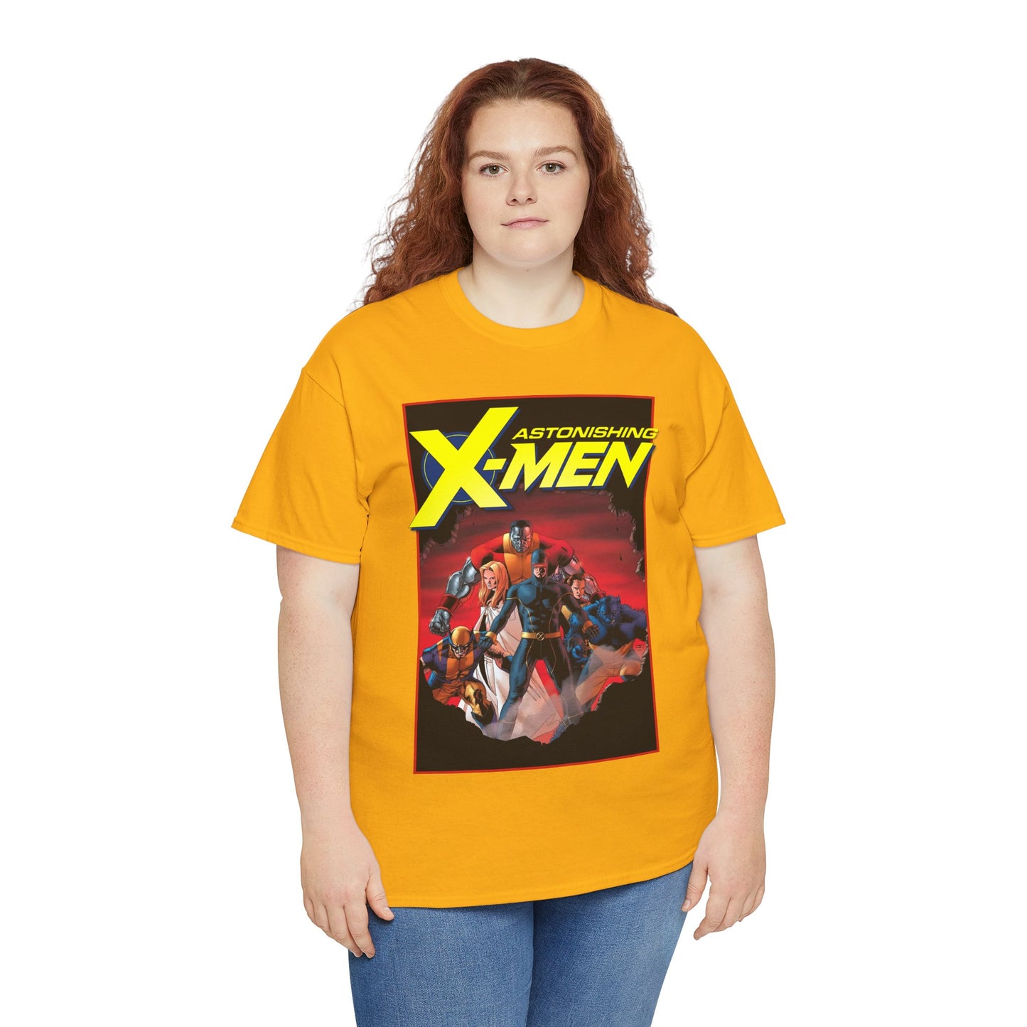 Astonishing X-Men T-Shirt - John Cassady Art - Cyclops, Beast, Wolverine, Colossus, Emma Frost - Marvel Comics
