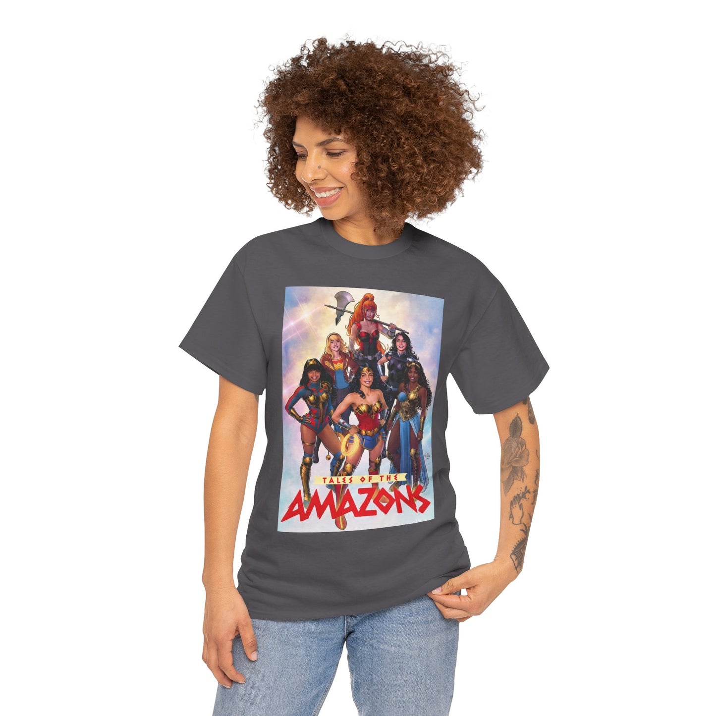 Tales of the Amazons T-Shirt - Nicola Scott Art - Wonder Woman, Wonder Girl, Troia, Nubia, Artemis, Queen Hippolyta, Yara Flor, Donna Troy - DC Comics