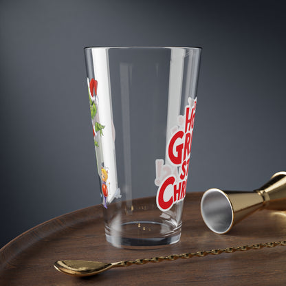 How the Grinch Stole Christmas Pint Glass - Retro 1966 Dr Seuss Beer Glass - 16oz Glassware, Xmas Gift