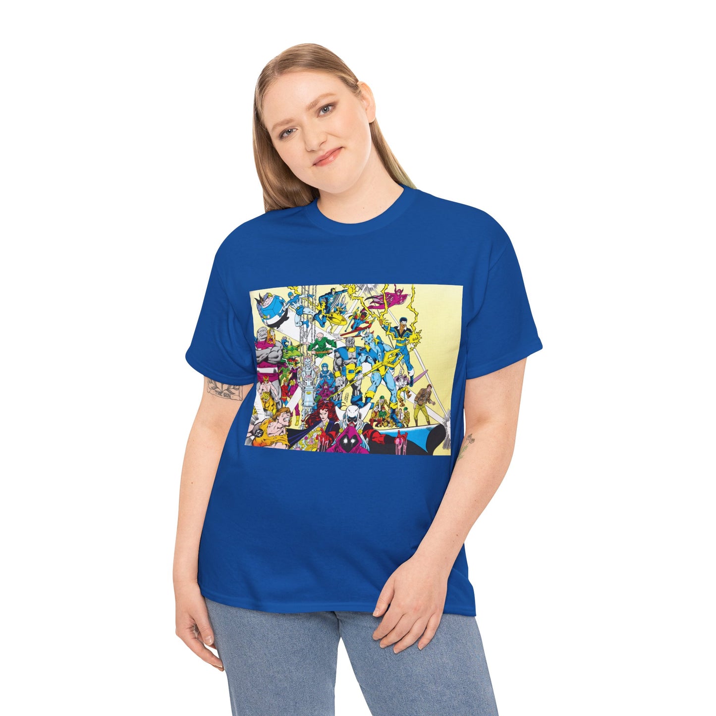 Who's Who in the DC Universe T-Shirt - George Perez Art - Black Lightning, Black Orchid - #3 Cover Art - DC Comics
