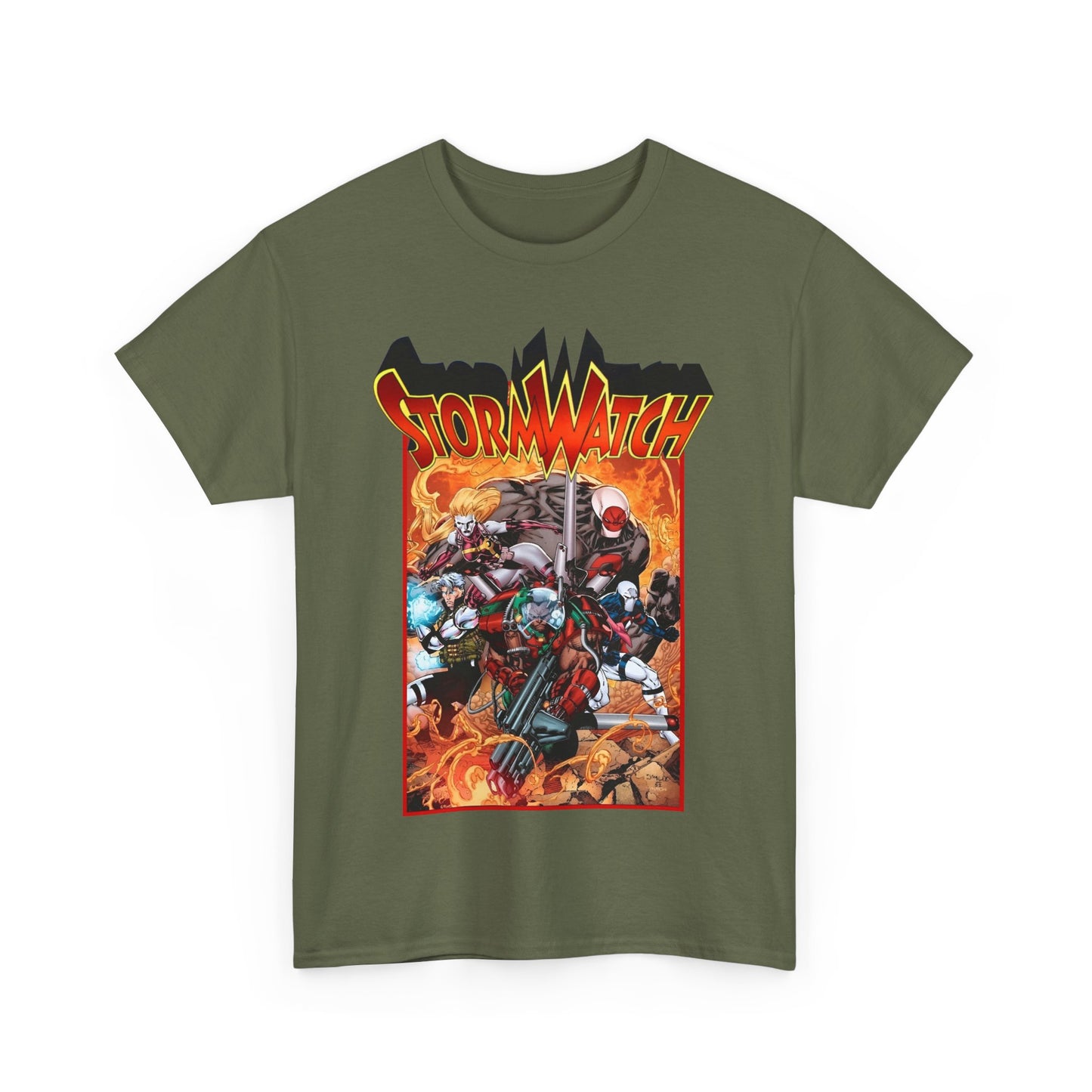 Stormwatch T-Shirt - Jim Lee Art - Battalion, Fuji, Hellstrike - Image/Wildstorm/DC Comics
