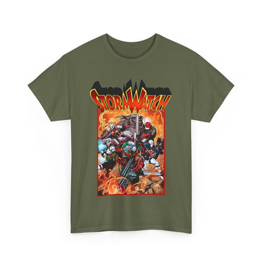 Stormwatch T-Shirt - Jim Lee Art - Battalion, Fuji, Hellstrike - Image/Wildstorm/DC Comics
