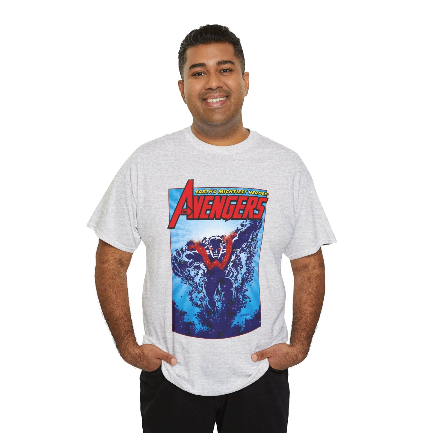 Wonder Man T-Shirt - George Perez Art - Avengers Member - Simon Williams, Marvel Comics - MCU Series