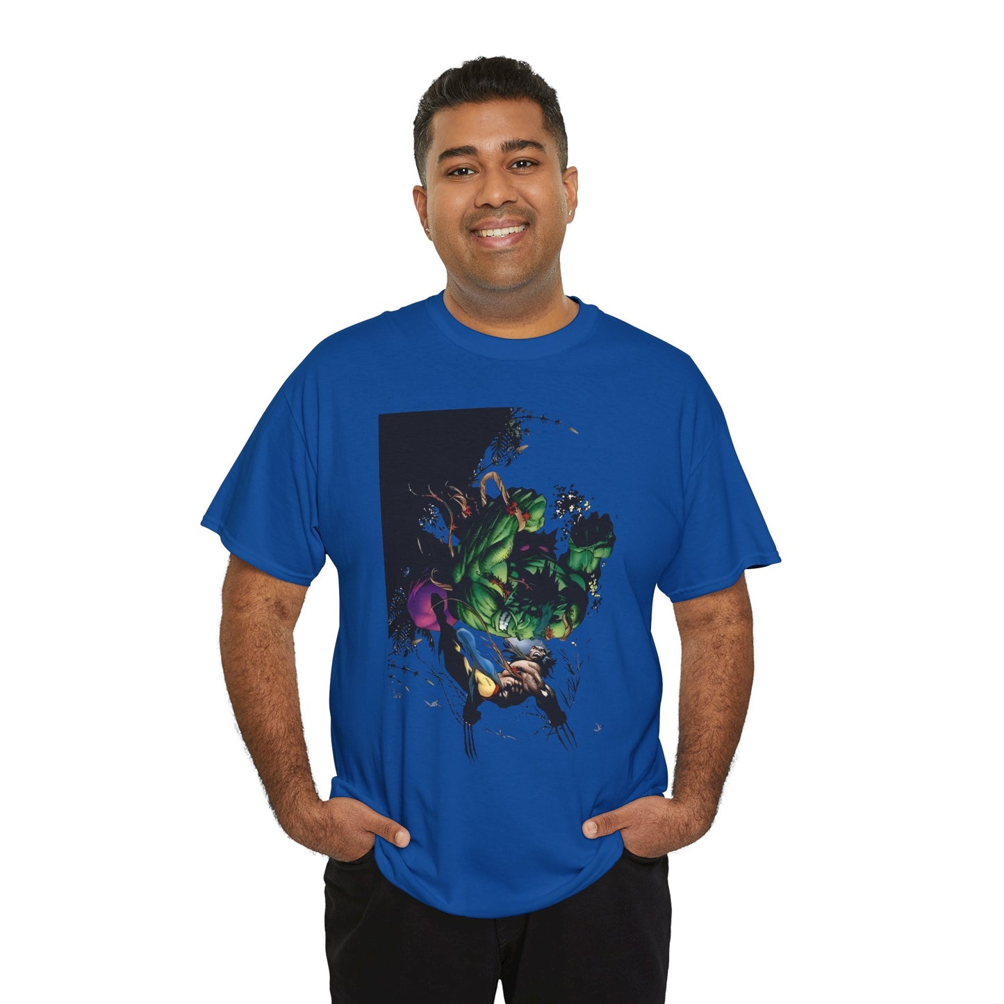 Wolverine Vs Hulk T-Shirt - Adam Kubert Art - Marvel Comics - Logan, X-Men, Bruce Banner - Great Fight Image