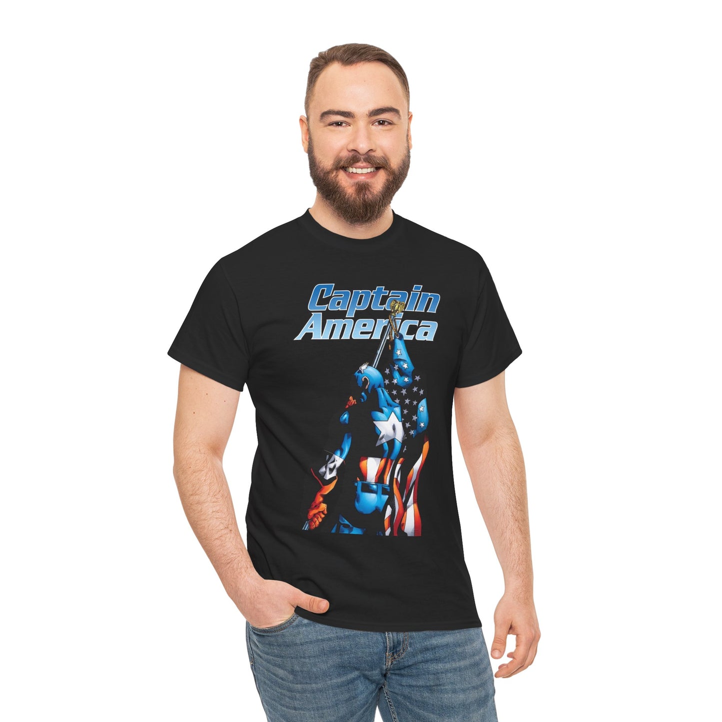 Captain America T-Shirt - Dan Jurgens Art - Marvel Comics