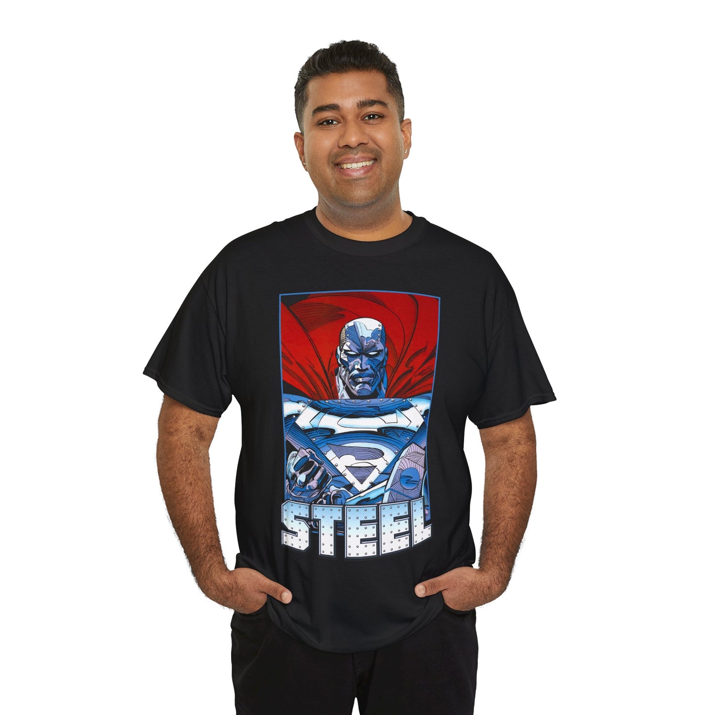 Steel T-Shirt - Superman Family - Reign of the Supermen - John Henry Irons - Steelworks - DC Comics