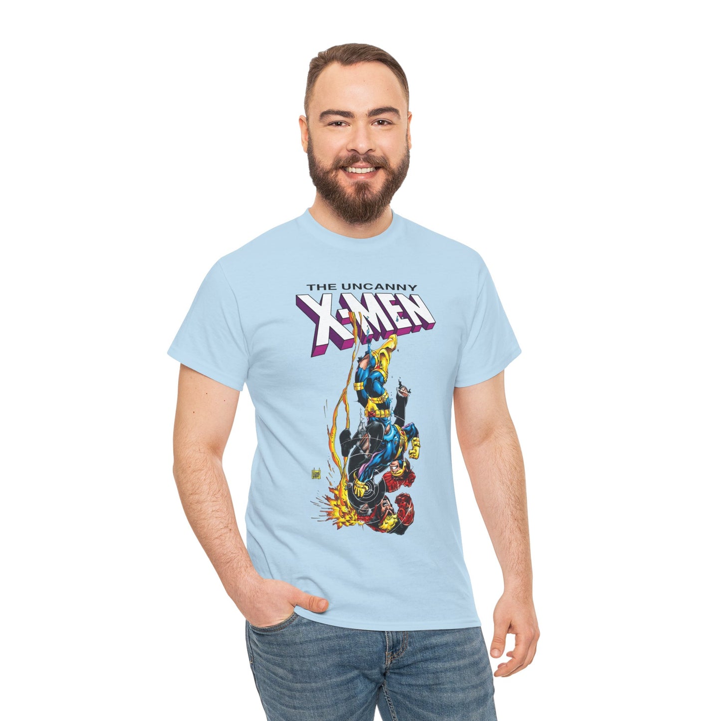 Cyclops Vs Havok T-Shirt - Adam Kubert Art - Uncanny X-Men - Marvel Comics